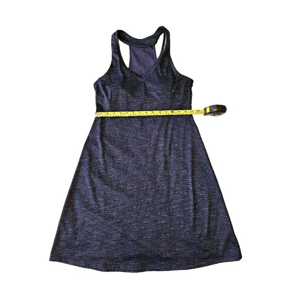 MONDETTA Dark Blue Racerback Built-In Bra Athleisure Mini Dress Size Medium - Picture 5 of 8